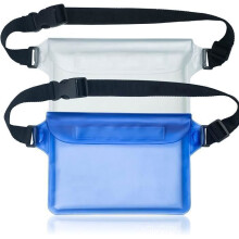 Waterproof Pouch - IPX8 - Bag with Adjustable Strap - Pack of 2 - Phone Protection