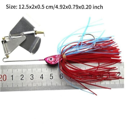 Spinnerbait-Angelköder, 5 Stück Spinnerbaits, Spinner-Angelköder, Barsch- und Lachs-Spinnerbait 1