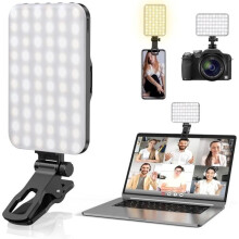 Luce per selfie - NOBRAND - Batteria ricaricabile da 2200 mAh - 7 modalità di illuminazione - 60 LED