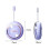 Pilulier portable – 4 compartiments, étanche, capacité d'une semaine – Violet 3