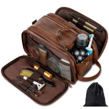 Beauty case - ZGEER - Grande capacità - PU impermeabile - 30,5 x 17 x 18 cm - Uomo