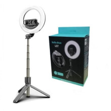 Accessori fotografici, bastone per selfie wireless Bluetooth portatile con luce ad anello LED, luce di riempimento per trasmissioni