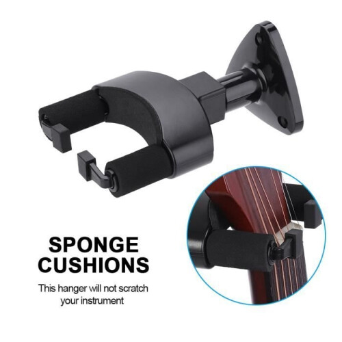 Supporto da parete per chitarra, robusto e resistente supporto da parete in plastica, per chitarre elettriche e acustiche HB017