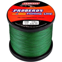547Yd/500m 80LB/0,5mm 4-strängige geflochtene Angelschnur, PE-Multifilament-Geflecht, besonders starke Angelschnur, Grün