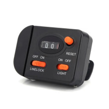 Vvikizy Contatore digitale professionale a clip per canne da pesca, contatore di lenza, rilevatore di trecciato per sport acquatici.
