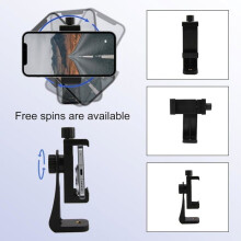 Set di 2 adattatori per smartphone da utilizzare con treppiedi, selfie stick e monopiedi, compatibili con smartphone.
