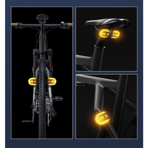 Bicycle Riding Light, USB Rechargeable Remote Flashing Rear Light, Night Riding Light 1