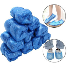 100 stuks wegwerpbare antislip schoenovertrekken, waterdichte CPE plastic schoenbeschermers - KOR