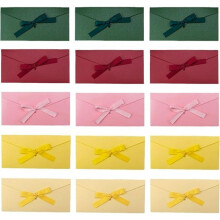 CCYKXAA 15 Piece Retro Kraft Envelope, Colored Envelope, Postcard Envelope, Pearlescent Paper Envelope, 2211cm