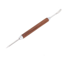 EBTOOLS 2-Piece Coffee Art Needle Set, Coffee Art Pen with Wooden Handle and Stainless Steel Fancy Stitch Needle for