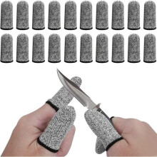 Finger Protectors, 20 Pieces Reusable Finger Covers, Cut Resistant Finger Cots, Non-Slip Finger Cots, For the Kitchen
