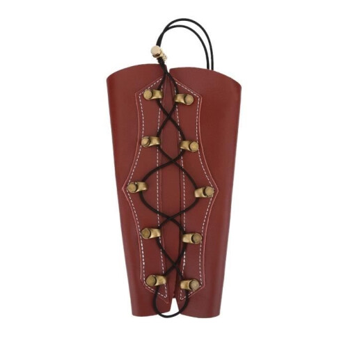 Archery Arm Protection - V GEBY - Classic Compound Bow Protector - Brown - Archery