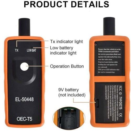 EL-50448 TPMS Reset Tool, Automatic Tire Pressure Sensor Relearning Tool for GM Label Vehicles 2