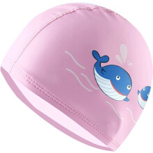 Children's swimming cap for ages 6 to 12, PU swimming cap for girls and boys