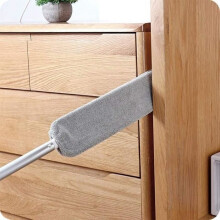 Plumeau en microfibre - balai à poussière extensible à long manche, balai à poussière télescopique lavable pour meubles