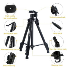 Ultralight 152cm tripod for professional travel, portable and lightweight, with panoramic head for Canon Nikon Sony DSLR DV cameras