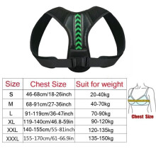 Corsetto ortopedico regolabile per la parte superiore della schiena, adatto sia a uomini che a donne - Verde-XXL[D]