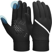 Winter Cycling Gloves, Sports Gloves, Thermal Fleece Lining, Windproof, Waterproof, Non-Slip, Touchscreen Compatible