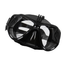 Schwarze Taucherbrille mit Tauchermaske für GoPro-Kamera