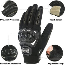 Summer Motorcycle Gloves with Touchscreen, Anti-Impact, Windproof, Unisex Mid-Season Scooter Gloves with Touchscreen and Breathable