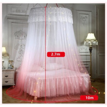 Bedhemel - Decoratie - Koepelvormig muggennet - 100% polyester - Muggenwerend - Roze