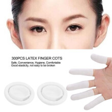 300 pcs Latex Finger Cots Ultra-thin Safety Durable Elastic Tattoo Manicure Tool -CYA