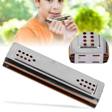 Harmonica - Musical Instruments - C/G Key - 24 Holes - Stainless Steel - Phosphorescent Bronze