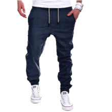 Tether Herren-Sporthose – Gerader Bund, mittelhoch geschnitten – Atmungsaktiv und komfortabel – Unifarben – Marineblau