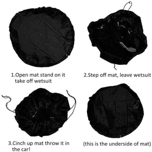 Waterproof wetsuit bag - Polyester - Swimming accessory - Black 2