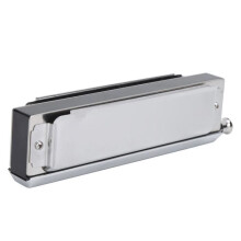 Lv.life Harmonica 40 Tones Chromatic Harmonica 10 Holes 40 Tones 2 Sides Polyphonic Playing Mouth Organ Silver