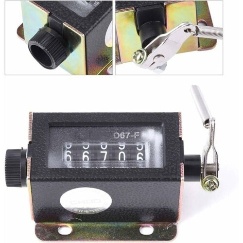 Mini contatore meccanico manuale a 5 cifre