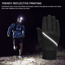 Winterfietshandschoenen, sporthandschoenen, thermische fleecevoering, winddicht, waterdicht, antislip, touchscreen-compatibel