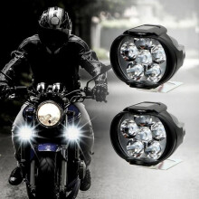 2-teiliger LED-Motorradscheinwerfer, 12-V-Zusatznebelscheinwerfer mit Schalter für Motorräder und Roller, verschiedene Farben, YYV