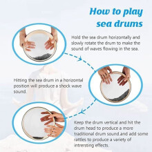 Ocean wave drum, rain drum, percussion instruments, for meditation, yoga, sound journeys