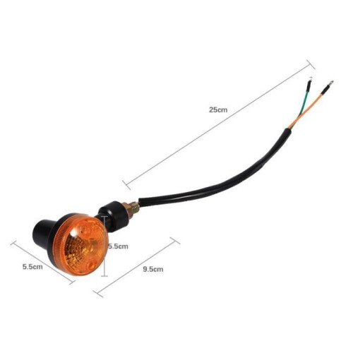ROMANTIC 4PCS Universal 12V Motorradblinker