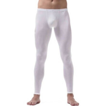 iixpin Heren Sportlegging Elastische Panty Sportbroek Gym Fitness Hardlopen M-XL Wit