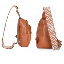 Borsa a tracolla - INSFITY - Piccola borsa a mano con ampia tracolla regolabile - Stile vintage - Marrone
