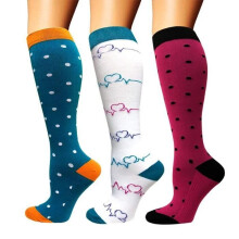 Compressiekousen voor dames en heren, steunkousen, hardloopsokken, enkelbescherming voor sport