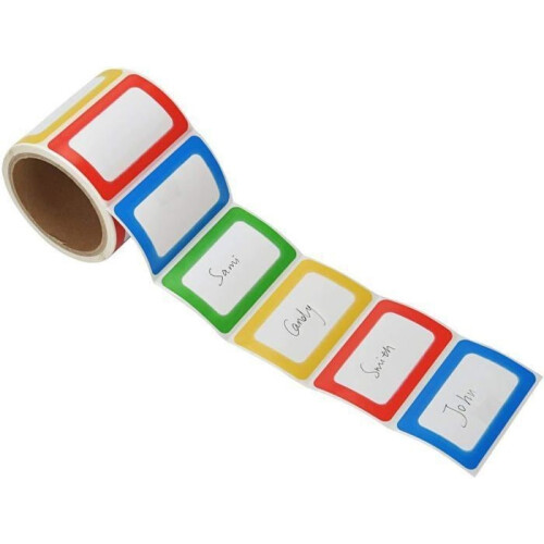 Self-adhesive labels, nameplate stickers, 300 pieces (rolls)