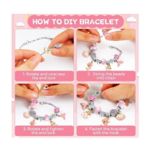 Jewelry Making Kit, Suitable Gift for Girls Aged 5-13 Years, Rich Accessories Jewelry Making Kit, Green