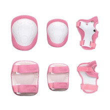 Kinderkniebeschermers, knie- en elleboogbeschermers, beschermingsset voor meisjes en jongens van 2-7 jaar (roze)