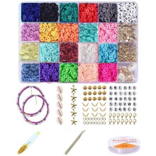Jewelry Making Kit - Multicolored - 4000 Beads - 100 Gold Beads - 50 Letters - Mixed