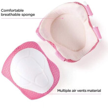 Child Protective Gear Kit - 6 pieces - Knee pads - Elbow pads - Armbands - Wrist guards