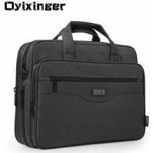 Aktentasche – Aktenkoffer – Aktentasche, Herren-Business-Aktentasche, wasserdichte Laptoptasche aus Oxford-Gewebe – Dunkelgrau