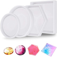 Untersetzerform – DIY – Epoxidharz – Flexibles Silikon – Wiederverwendbar – Leicht zu entformen
