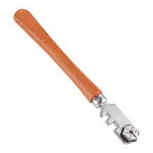 Professioneller 130-mm-Sechsrad-Glasschneider – Bastelset mit Holzgriff