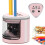 Electric pencil sharpener with battery-powered container, non-slip, double hole, automatic electric pencil sharpener for 1