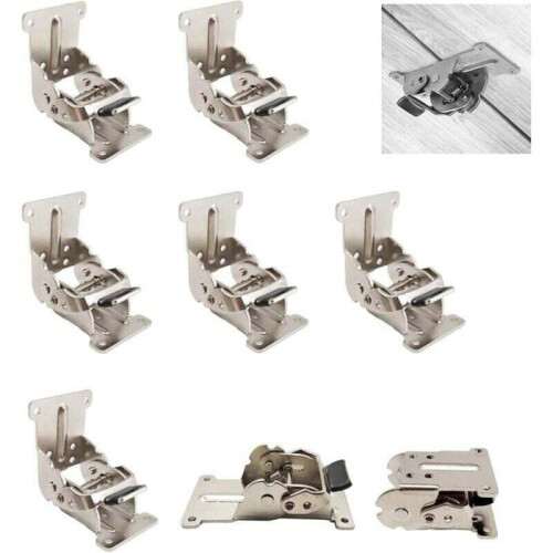 0-90-180 Degree Self-Locking Folding Hinge, Folding Table Extension Board, Foldable Bracket, Iron Folding Workbench Fittings L0077