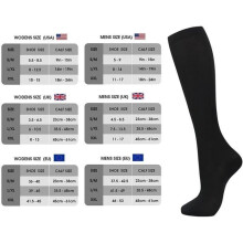 7 Pairs of Compression Socks for Women and Men 15-20 mmHg are the Best Sports and Medical Socks (Black)