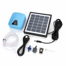 Wasserdichter Solar-Sauerstoffbelüfter für Aquarien, Teiche und Schwimmbäder – USB-wiederaufladbare, leise Luftpumpe (14 Std.)